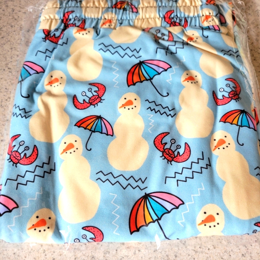 Beachy Snowmen Joggers